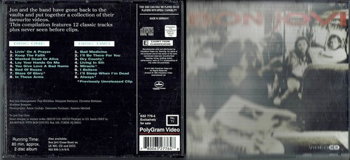 Videocd bon jovi - bon, "
